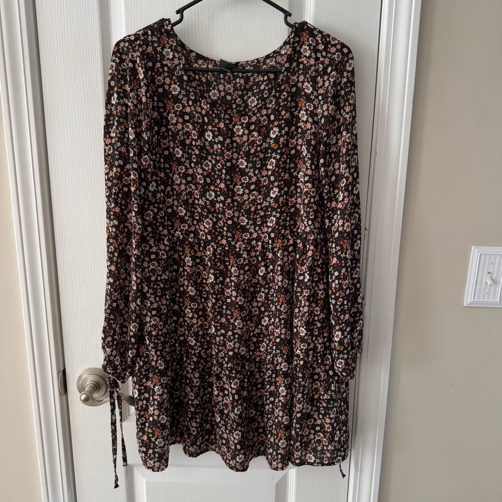 Wild Fable Black Floral Dress